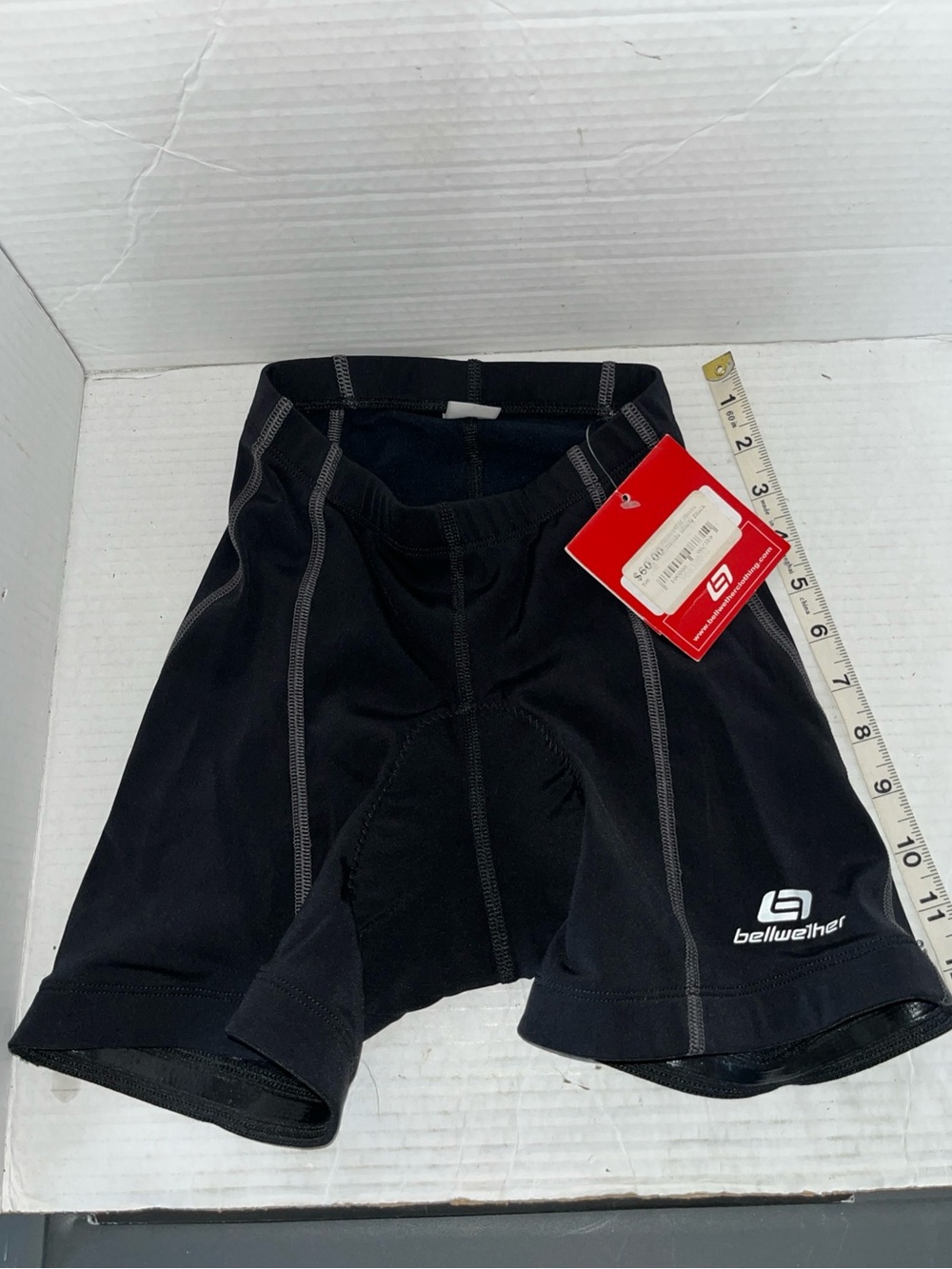 Bellwether Strada Shorts Padded Cycling Women Small Black Stretch Logo NWT 6638